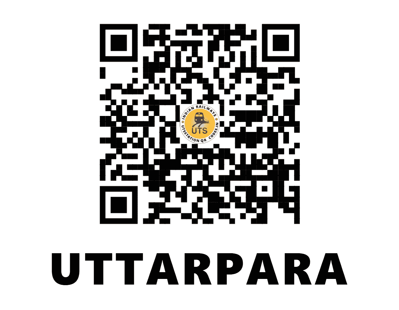 UTS QR Code for UTTARPARA - UPA (ER - WEST BENGAL)